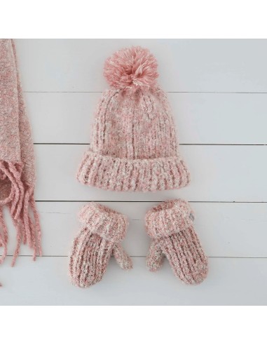 Girls Snow Storm Beanie & Mitten Set Livraison rapide