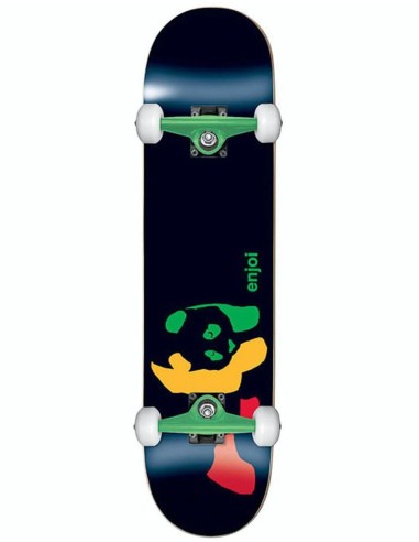 Enjoi Rasta Panda Complete Skateboard - 7.5" brillant des détails fins