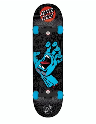 Santa Cruz Screaming Hand Complete Skateboard - 7.6" brillant des détails fins