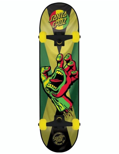 Santa Cruz Rasta Hand Jammin Complete Skateboard - 7.8" Comment ça marche