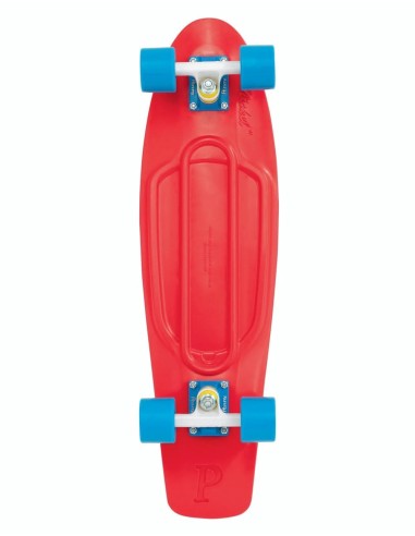 Penny Skateboards Classic Nickel Cruiser - 27" - Red/White-Blue/Blue rembourrage situé sous