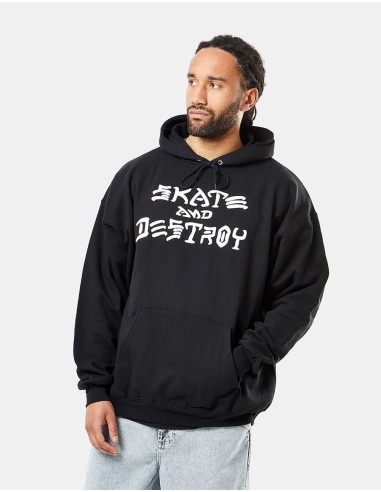 Thrasher Skate and Destroy Pullover Hoodie - Black solde