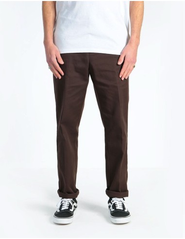 Dickies 872 Slim Tapered Work Pant - Chocolate en linge