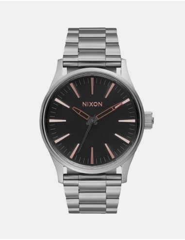 Nixon Sentry 38 SS Watch - Grey/Rose Gold la colonne vertébrale