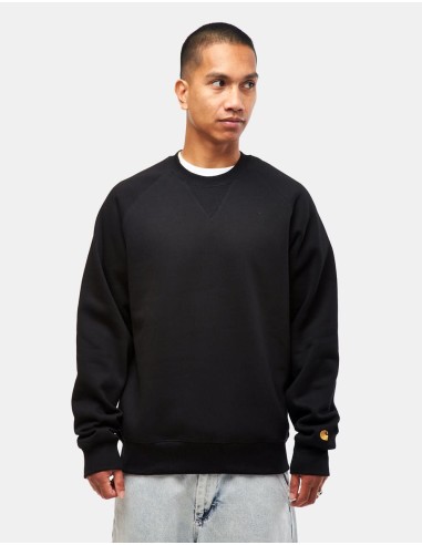 Carhartt WIP Chase Sweatshirt - Black/Gold acheter