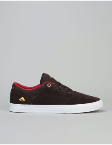 Emerica The Herman G6 Vulc Skate Shoes - Brown/White Les magasins à Paris