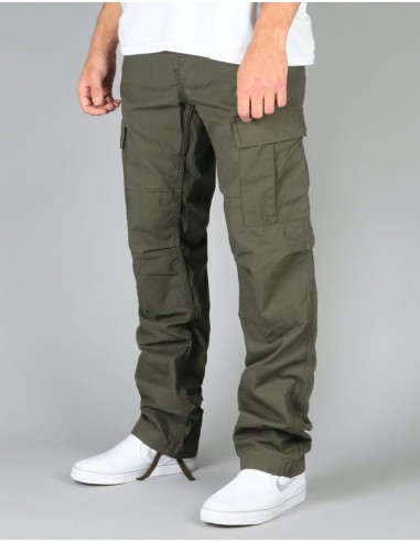 Carhartt WIP Aviation Pant - Cypress (Rinsed) Economisez 