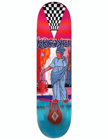 Krooked x Humidity Skateboard Deck - 8.25" Véritable concentré