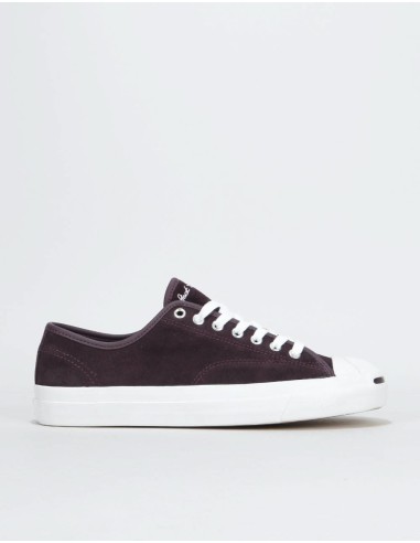 Converse Jack Purcell Pro Ox Skate Shoes - Black Cherry/White/White la colonne vertébrale