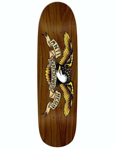 Anti-Hero Brown Bomber Shaped Eagle Skateboard Deck - 8.86" offre 