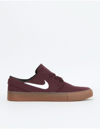 Nike SB Zoom Janoski RM Canvas Skate Shoes - Mahogany/White-Gum Fin de série