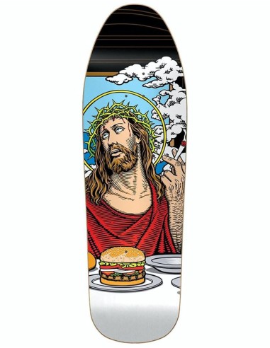 Heritage Last Supper Smoking Jesus Ltd Skateboard Deck - 9.875" l'achat 