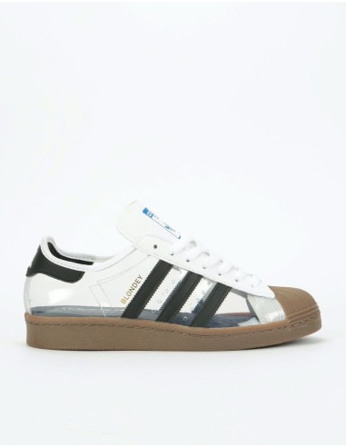 adidas Superstar 80s x Blondey Skate Shoes - White/Black/Gum Comparez plus de prix