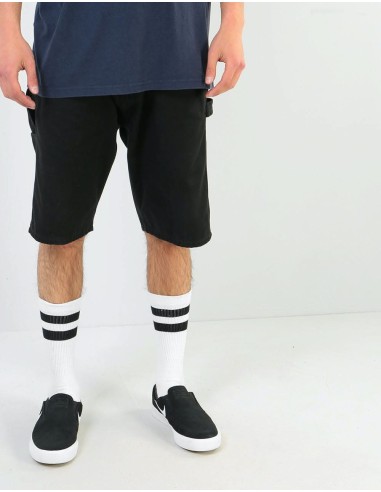 Carhartt WIP Ruck Single Knee Short - Black (Stone Washed) destockage