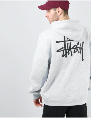 Stüssy Basic Stüssy Hood - Ash Heather solde