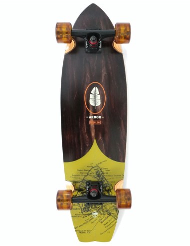 Arbor Sizzler Groundswell Cruiser - 8.625" x 30.75" brillant des détails fins