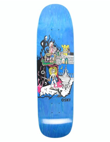 Polar Oskar Castle Hood Skateboard Deck - P9 Shape 8.625" Véritable concentré