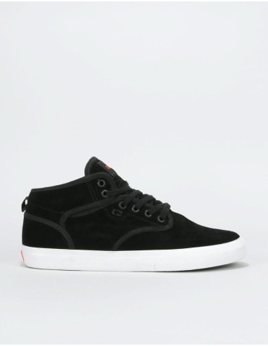 Globe Motley Mid Skate Shoes - Black Suede/White sur le site 