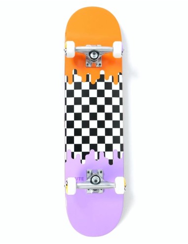 Route One Check Drip Complete Skateboard - 7.75" Paris Déstockage Promo