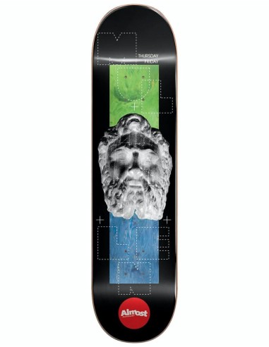 Almost Mullen Stone Head Invert Impact Light Skateboard Deck - 8.25" la colonne vertébrale