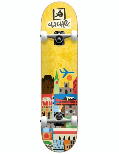 Cliché Travel Complete Skateboard - 7.5" Paris Déstockage Promo