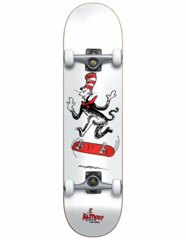 Almost x Dr. Seuss Cat Tre Premium Complete Skateboard - 7.75" Véritable concentré