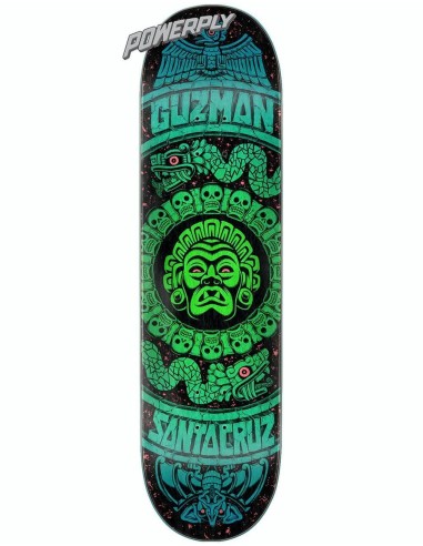 Santa Cruz Guzman Rad Temple Powerply Skateboard Deck - 8.27" de technologie