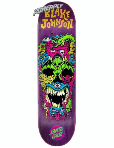 Santa Cruz Johnson Rad Skull Powerply Skateboard Deck - 8.375" sur le site 