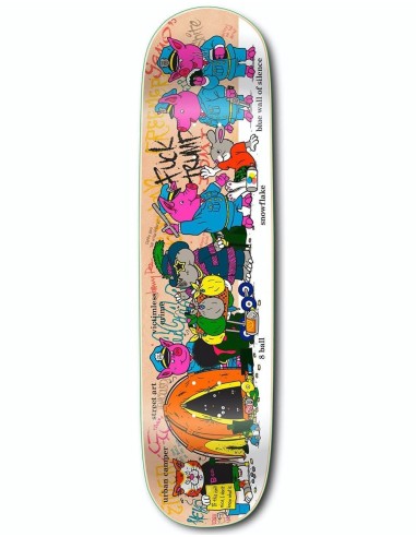 StrangeLove Crazy Town Skateboard Deck - 8.5" le des métaux précieux