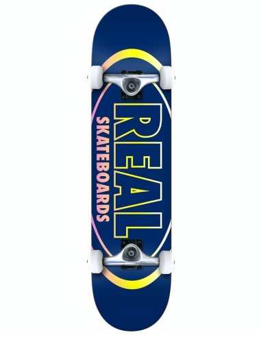 Real Oval Gleams Complete Skateboard - 8" le des métaux précieux