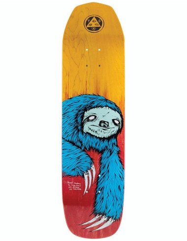 Welcome Sloth on Vimana Skateboard Deck - 8.25" des créatures d'habitude