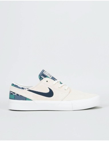 Nike SB Zoom Janoski RM Premium Skate Shoes - Summit White/Obsidian commande en ligne