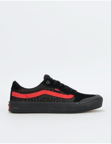 Vans Style 112 Pro Skate Shoes - (Baker) Black/Black/Red Les magasins à Paris et en Île-de-France