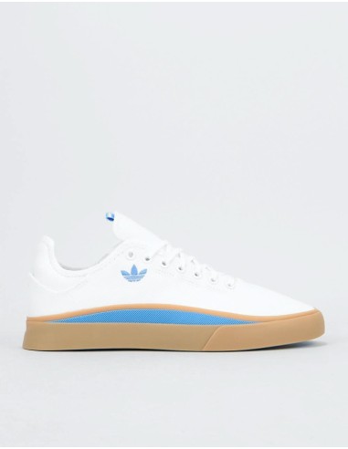 adidas Sabalo Skate Shoes - White/Real Blue/Gum Comparez plus de prix