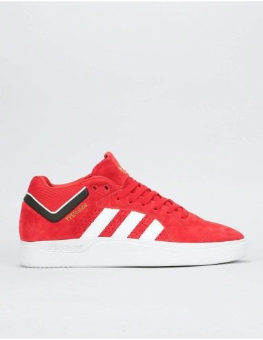 adidas Tyshawn Skate Shoes - Scarlet/White/Core Black du meilleur 