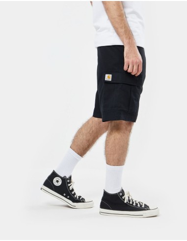 Carhartt WIP Aviation Short - Black (Rinsed) le des métaux précieux