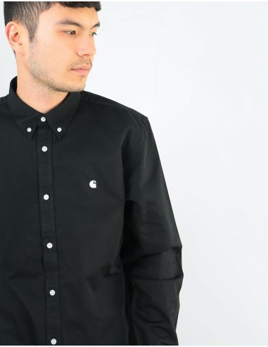 Carhartt WIP L/S Madison Cord Shirt - Black/Wax Profitez des Offres !