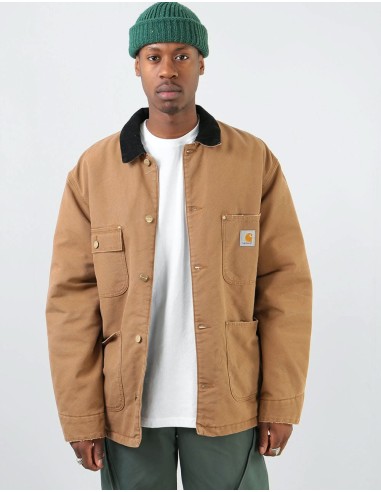 Carhartt WIP OG Chore Coat - Hamilton Brown/Black (Aged Canvas) acheter