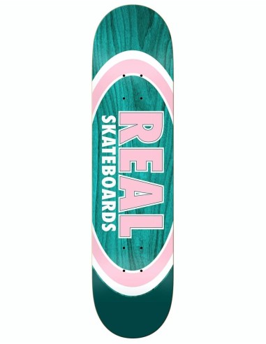 Real Team Dual Oval Skateboard Deck - 8.06" en linge