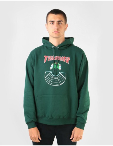 Thrasher Doubles Pullover Hoodie - Forest Les magasins à Paris