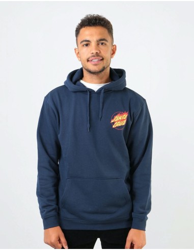 Santa Cruz Flame Hand Pullover Hoodie - Dark Navy sur le site 