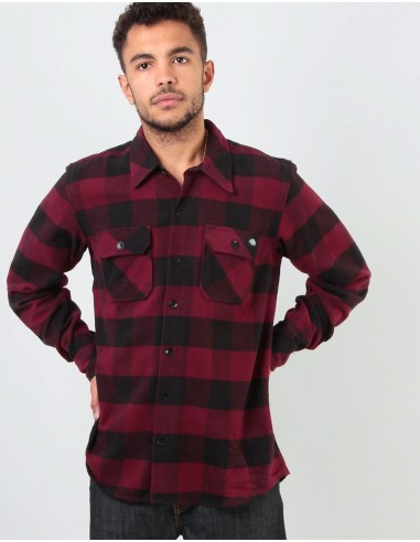 Dickies Sacramento L/S Shirt - Maroon En savoir plus