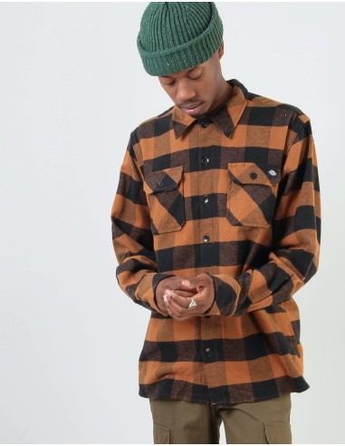 Dickies Sacramento L/S Shirt - Brown Duck sélection de produits