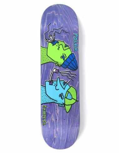 Polar Smoking Heads Skateboard Deck - 8.25" Faites des économies