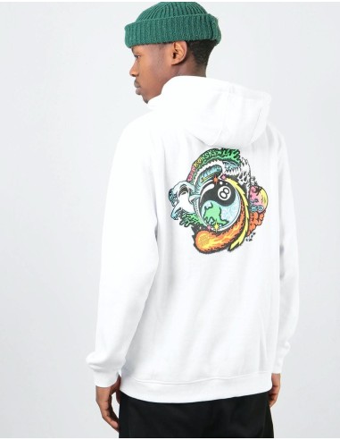 Santa Cruz Dope Planet Pullover Hoodie - White Toutes les collections ici