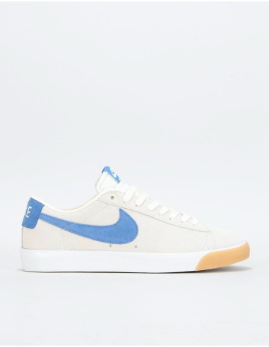 Nike SB Blazer Low GT Skate Shoes - Pale Ivory/Pacific Blue-White outlet