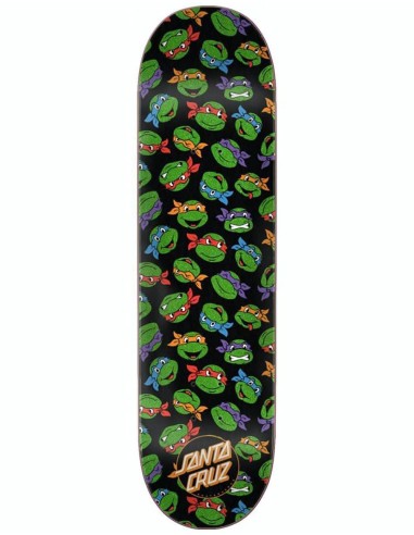 Santa Cruz x TMNT Allover Turtle Skateboard Deck - 8.25" soldes