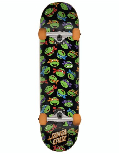 Santa Cruz x TMNT Allover Turtle Complete Skateboard - 7.75" store