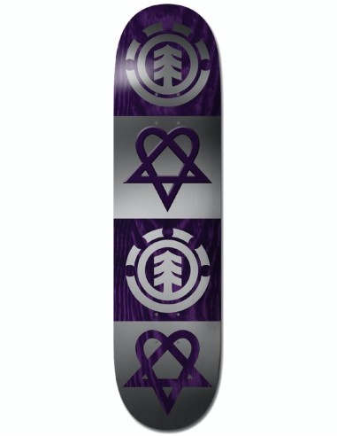 Element Bam Heartagram Quad Skateboard Deck - 8" JUSQU'A -70%! 