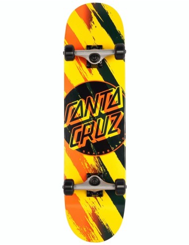 Santa Cruz Brush Dot Complete Skateboard - 8" Véritable concentré